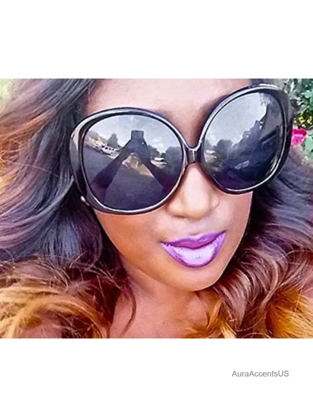 Oversized Retro Vintage Style Sunglasses UV Protection Celebrity Fashion